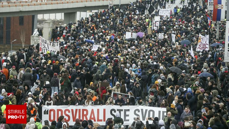 A sti totul este dreptul tau Proteste masive in Serbia