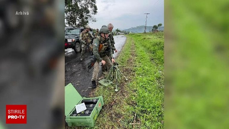Sute de mercenari romani blocati intr o baza ONU din Congo