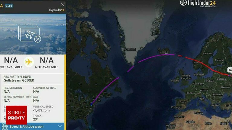 Cine a fost luat de avionul misterios venind din Washington FOTO