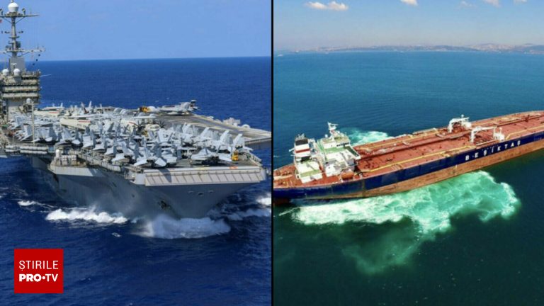 Portavion nuclear SUA ciocnit cu vapor panamez in Mediterana