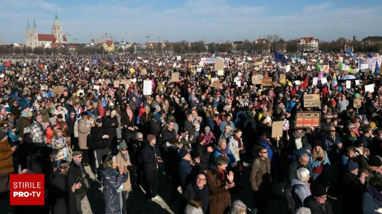Protest cu sute de mii la Munchen Niciodata din nou