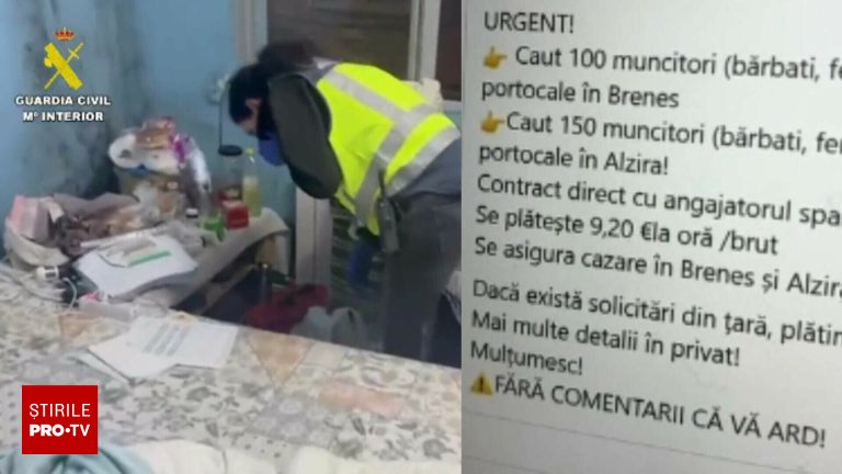 Teroare pe plantatiile din sudul Spaniei romani tinuti ca sclavi