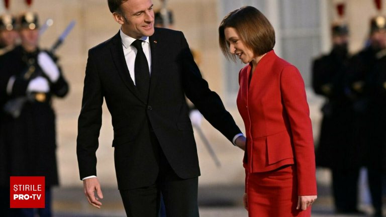Macron acuza atacurile Rusiei asupra Moldovei Maia Sandu Rusia nu respecta promisiunile