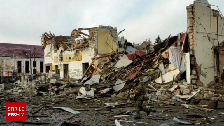 VIDEO Imagini exclusive dintr un oras din Kursk recucerit de Rusia dupa bombardamente continue