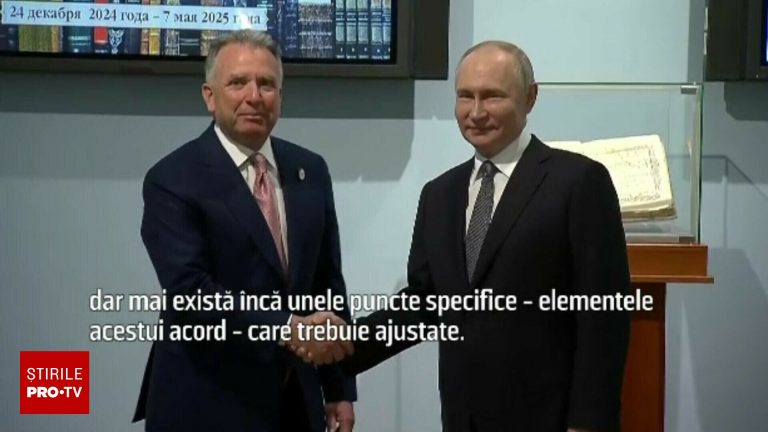 Cu zambete si strangeri de mana Asa a inceput emisarul lui Trump intalnirea cu Vladimir Putin