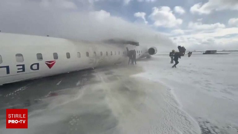 Incident grav pe aeroportul din Orlando motor in flacari