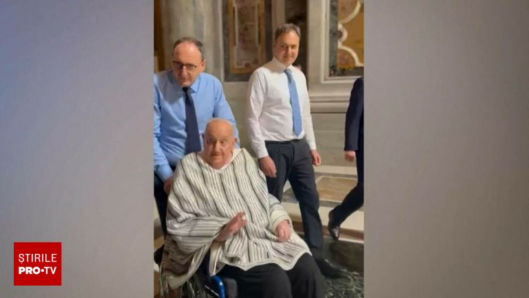 Papa Francisc in convalescenta a vizitat Bazilica Sfantul Petru
