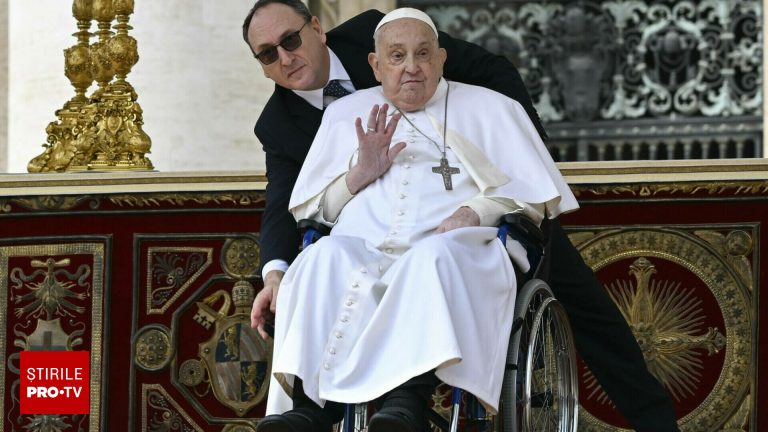 Papa Francisc in recuperare absent la procesiunea din Vinerea Mare