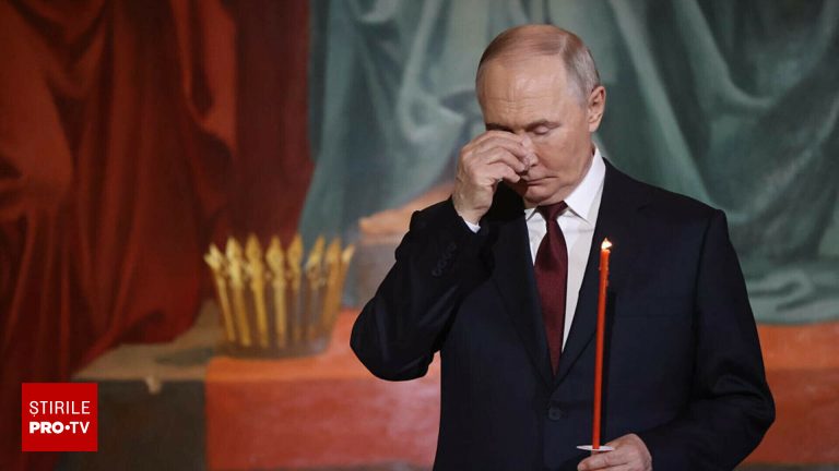 Schimbare in jurul lui Putin la slujba de Paste