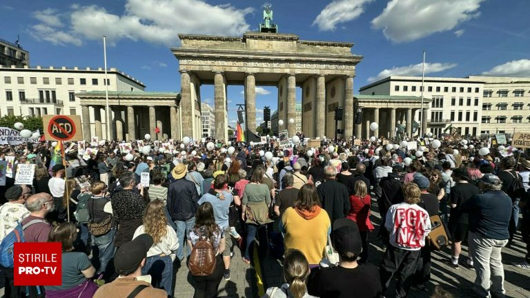 Mii de germani cer interzicerea AfD in proteste