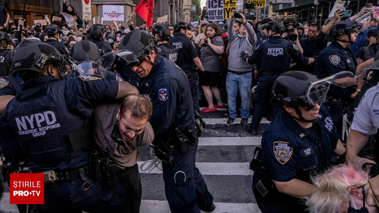 Frica este prezenta in fiecare zi Protest la New York