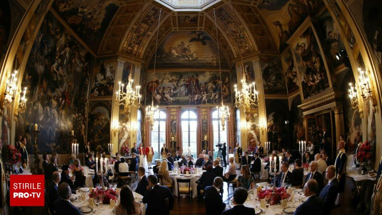 Imagini spectaculoase de la dineul regal NATO Ce au mancat liderii cu bugete de aparare de 1400 mld