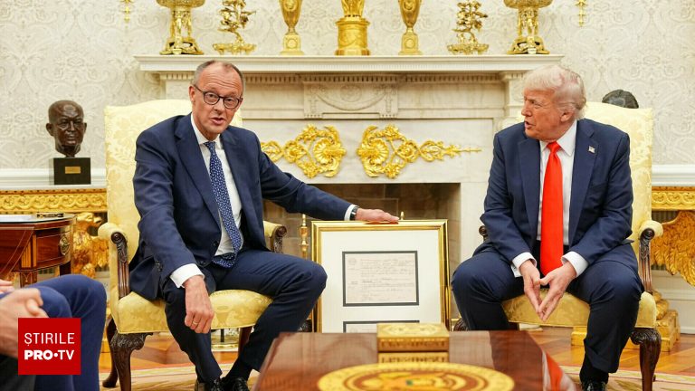 Intalnire calda intre Donald Trump si Friedrich Merz