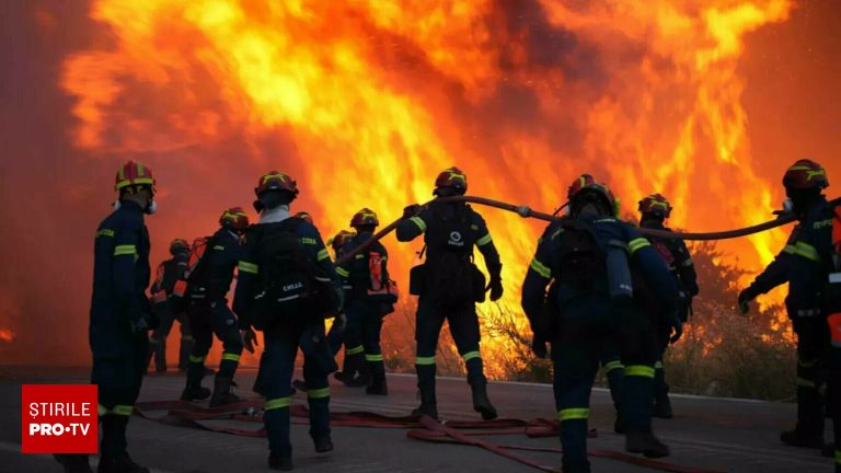 Stare de urgenta pe insula Chios din cauza incendiilor