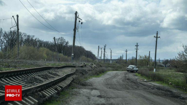 Tren militar rus distrus in explozie lang Melitopol