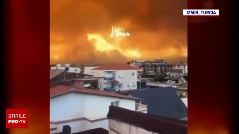 Incendii violente in Izmir amplificate de canicula