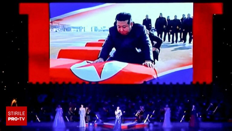 Kim Jong Un plange langa sicriile soldatilor sai cazuti