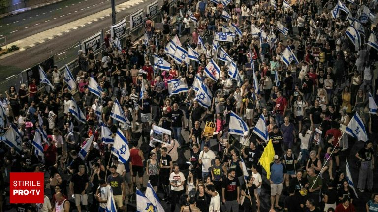 Mii de oameni au protestat la Tel Aviv pentru eliberarea ostaticilor