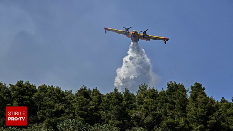 Pompierii greci lupta cu un nou incendiu in Evia