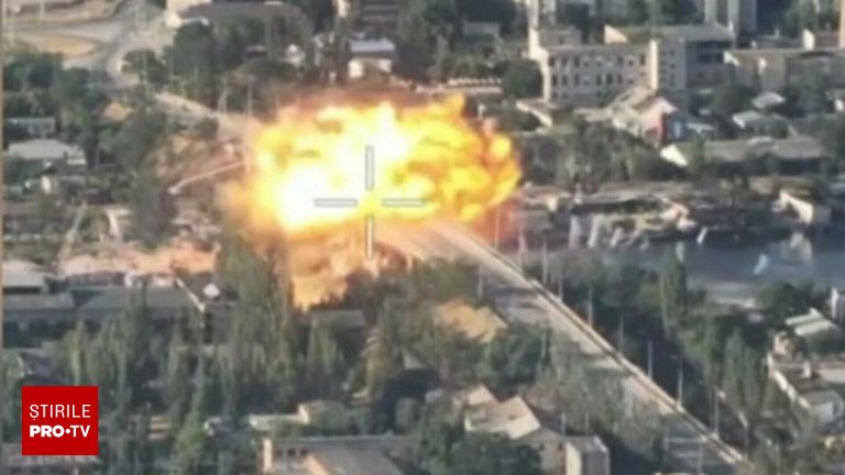 Armata rusa a atacat un pod din Herson
