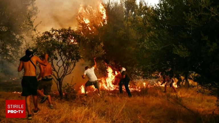 Canicula intensifica incendiile de vegetatie in Europa