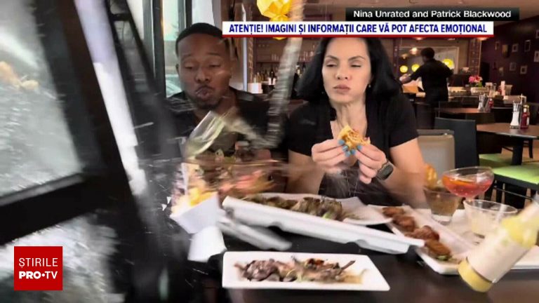 Doi influenceri raniti cand un SUV a intrat in restaurant