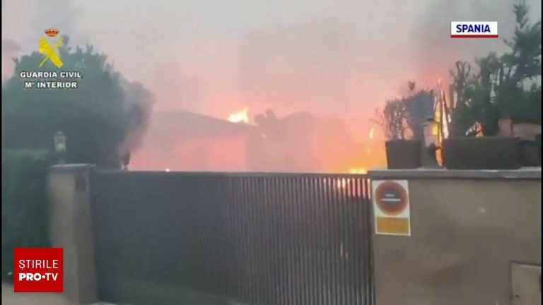 Incendii devastatoare in Spania Muntenegru si Grecia