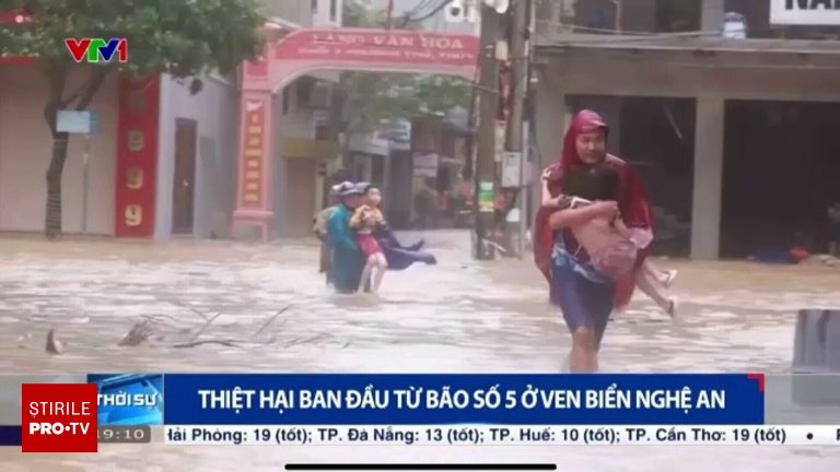 Taifun puternic in Vietnam Tarile afectate acum de ciclon