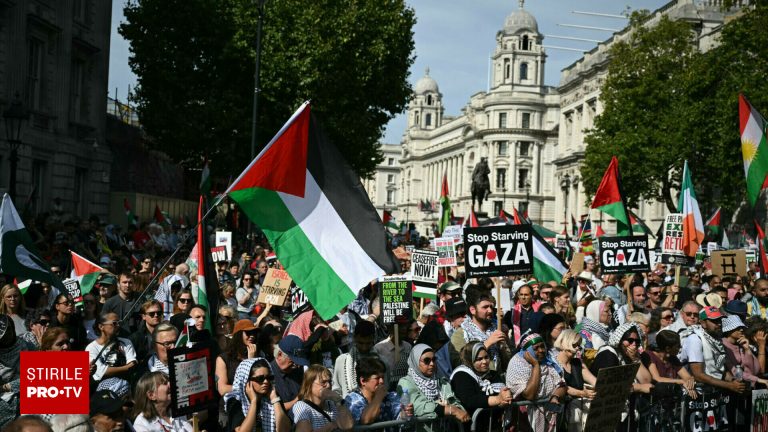 Aproape 900 de arestari la protestele pro Palestina in Londra