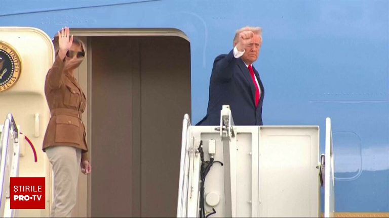 Donald si Melania Trump au plecat din Marea Britanie Galerie foto