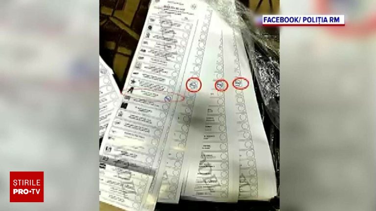 Politia Chisinau a gasit 200 buletine vot stampilate