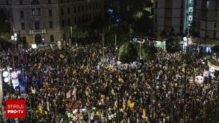 Protest masiv in Israel impotriva lui Netanyahu