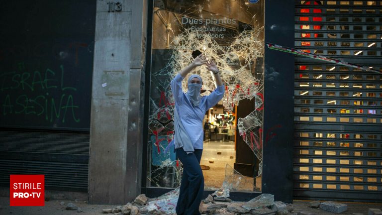 La Barcelona 70.000 de protestatari pro Palestina au manifestat