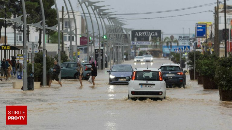 Ploile torentiale au paralizat Ibiza si turistii