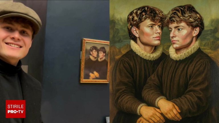 Doi belgieni si au expus arta langa Monalisa