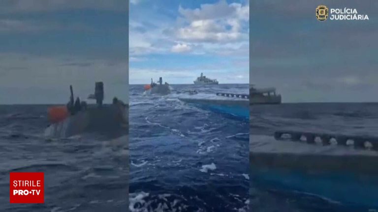 Submarin cu 17 tone de cocaina descoperit in Portugalia