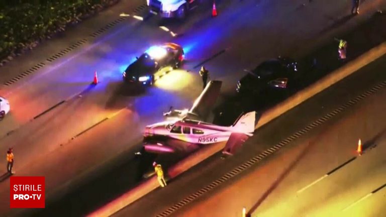Sofer din Florida surpriza avion a aterizat pe masina