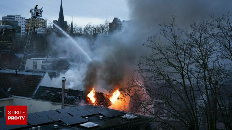 Explozie puternica si incendiu in centrul Utrecht
