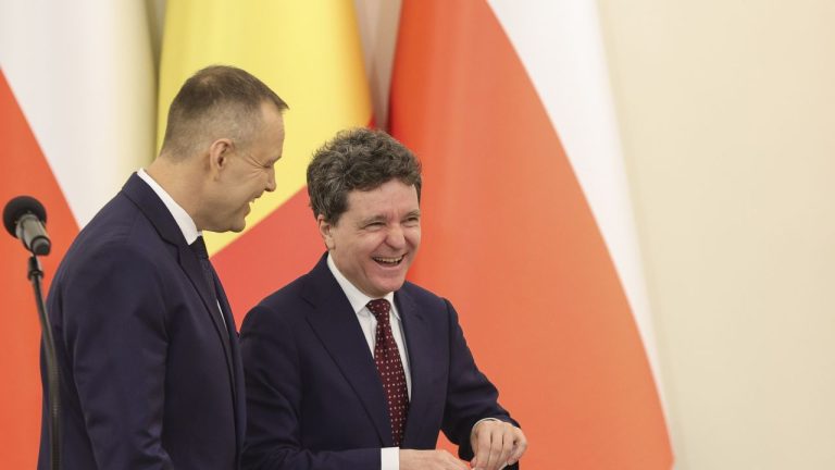 Presedintele Poloniei Este ziua solidaritatii intre popoarele noastre de aceea avem steaguri romanesti in palat
