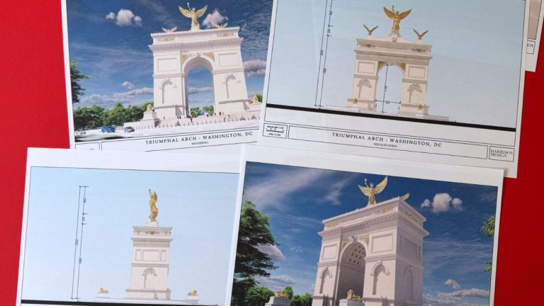 Administrația Trump a lansat noi randări ale așa-numitului „Arc al lui Trump” Administratia Trump a lansat noi randari ale asanumitului Arc al lui Trump