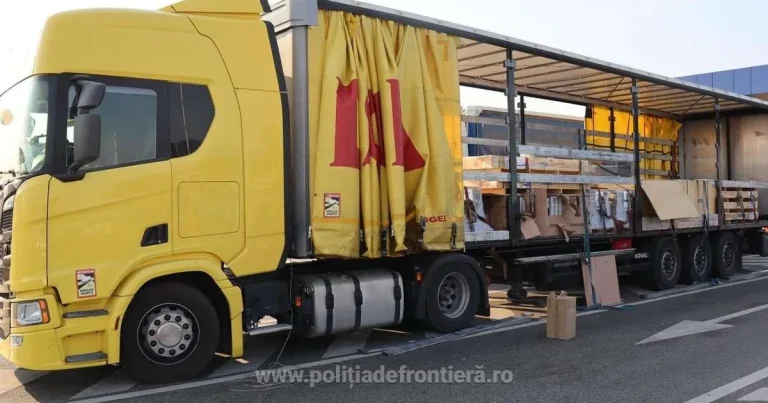 Captură de 720.000 lei în Calafat: șofer arestat cu TIR-ul plin