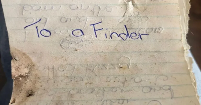 Scrisoare ascunsă de o fetiță în 1982, descoperită după 44 de ani